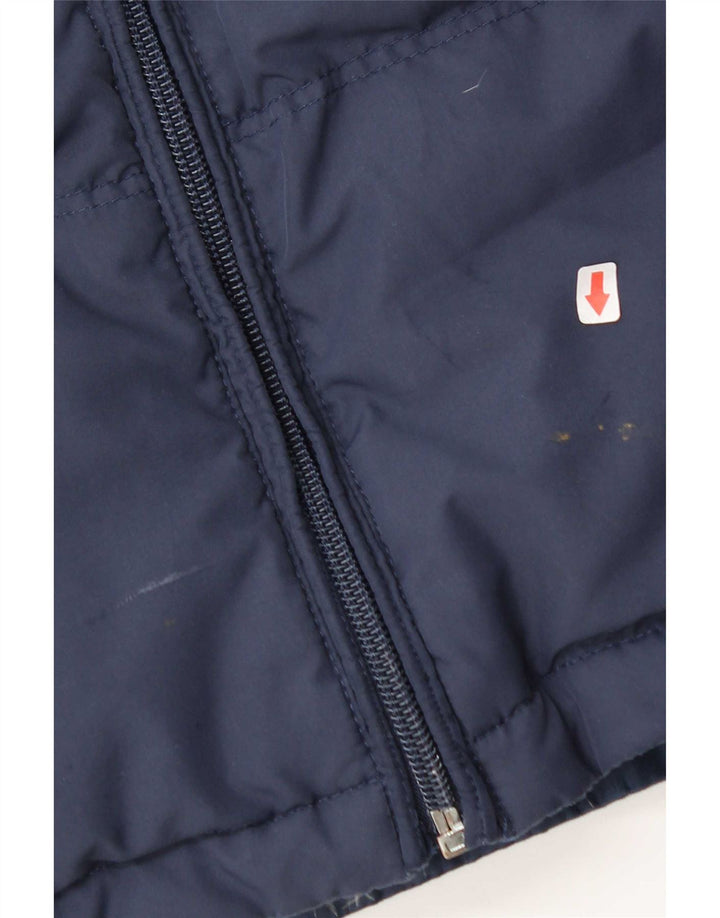 Gilet imbottito da uomo Asics UK 40 Large Blu Navy Colorblock