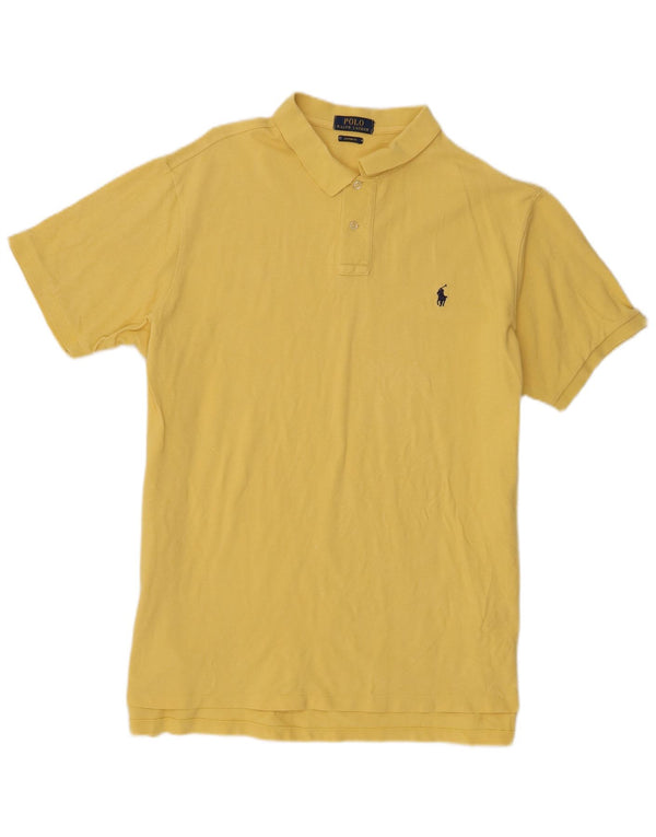 Polo Ralph Lauren Camicia Custom Fit da uomo grande in cotone giallo