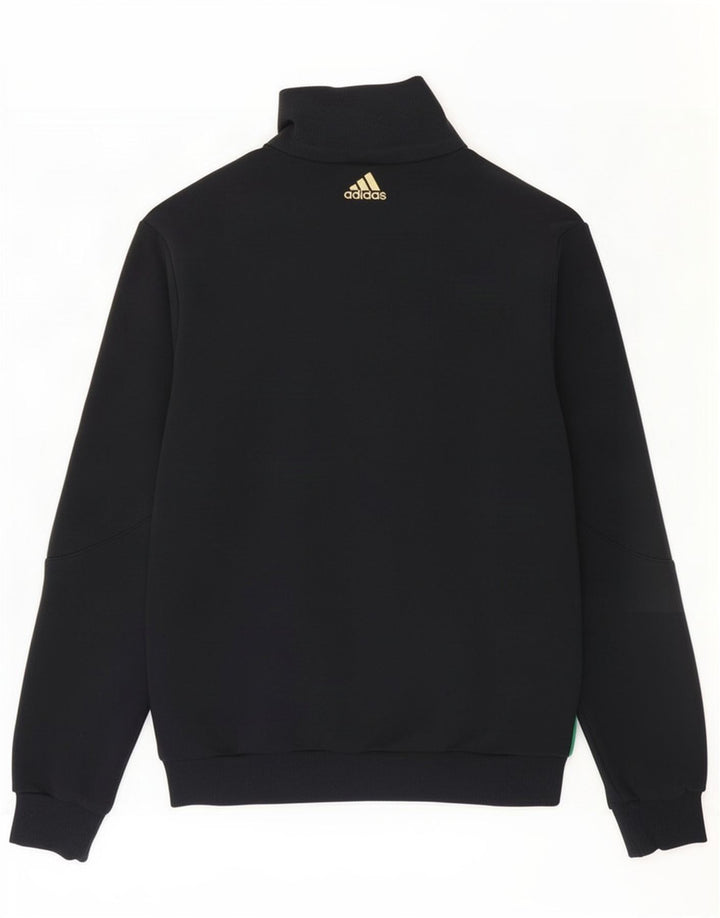 Giacca da ginnastica da uomo Adidas Top Jacket in cotone color block verde medio