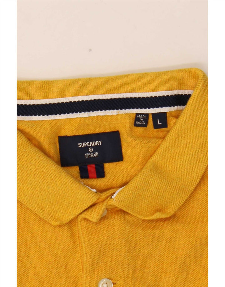 Polo da uomo Superdry grande gialla