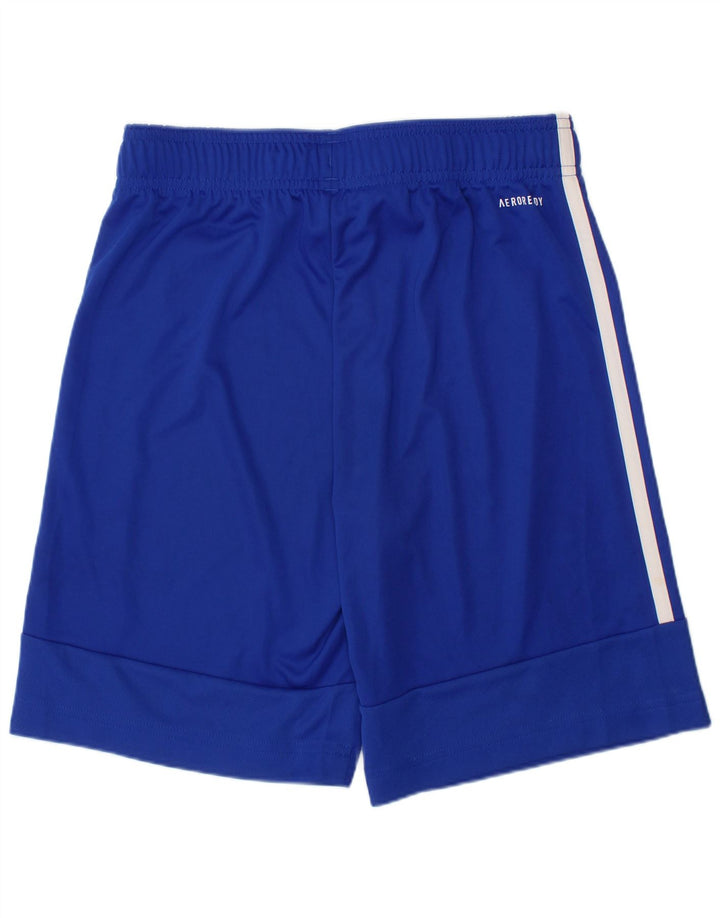 Pantaloncini sportivi ADIDAS Aeroready da bambino 11-12 anni in poliestere blu