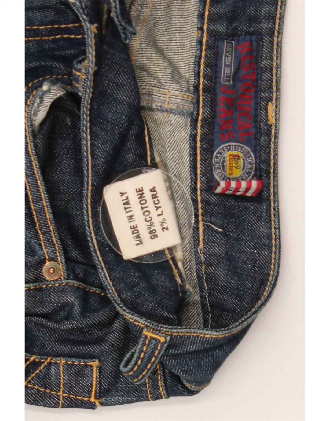 Jeans slim da donna Roy Rogers W24 L28 cotone blu navy