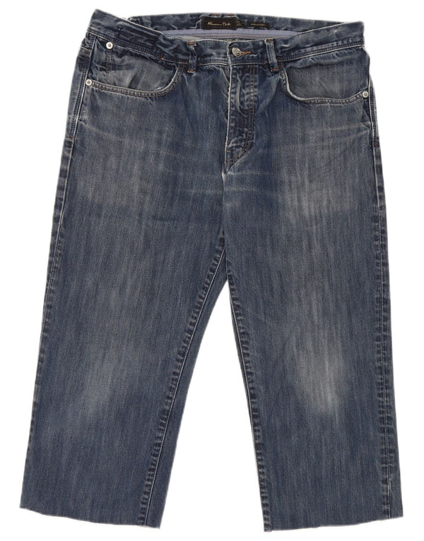 Massimo Dutti Jeans Capri da uomo EU 42 Large W32 L20 Cotone blu