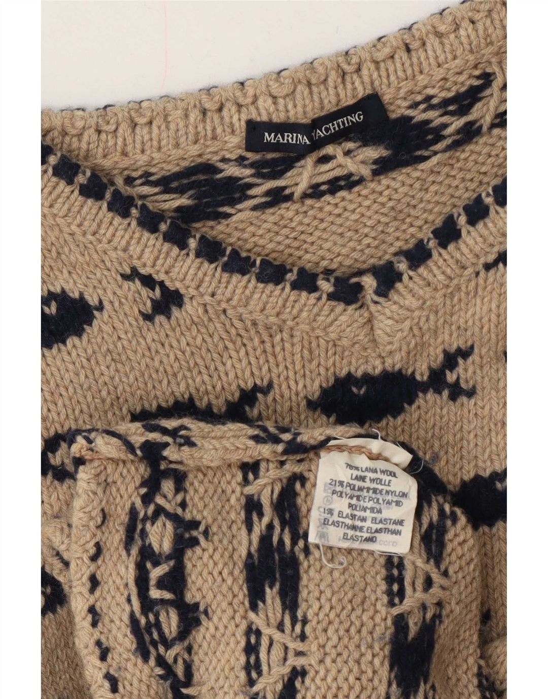 Marina Yachting Maglione da donna con scollo a V UK 12 Beige medio