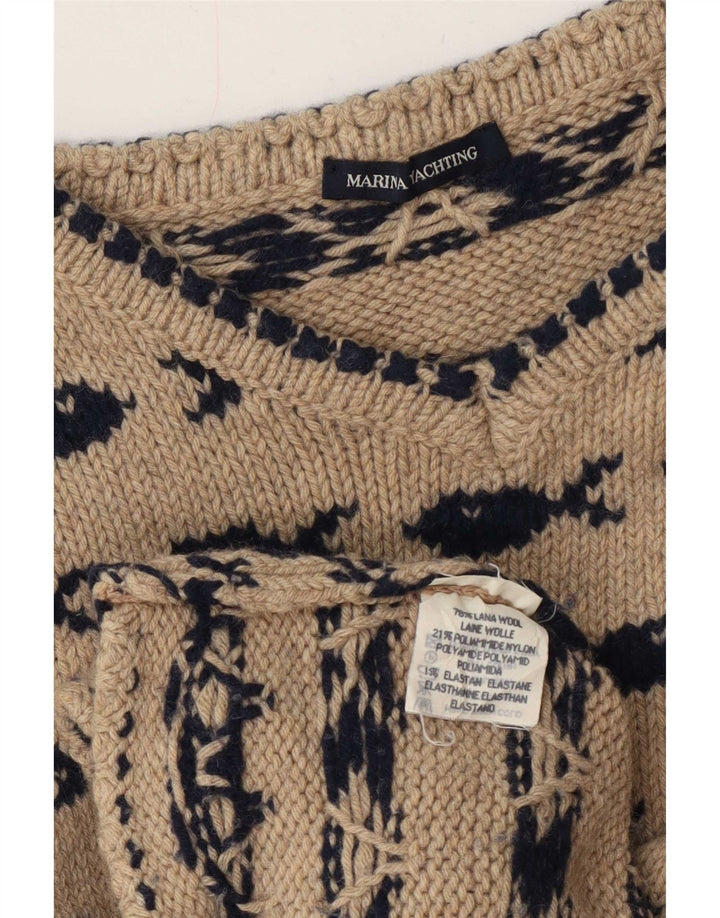 Marina Yachting Maglione da donna con scollo a V UK 12 Beige medio