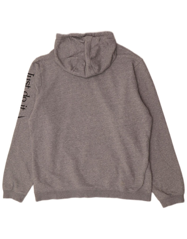 Felpa con cappuccio grafica da uomo Adidas XL in cotone grigio
