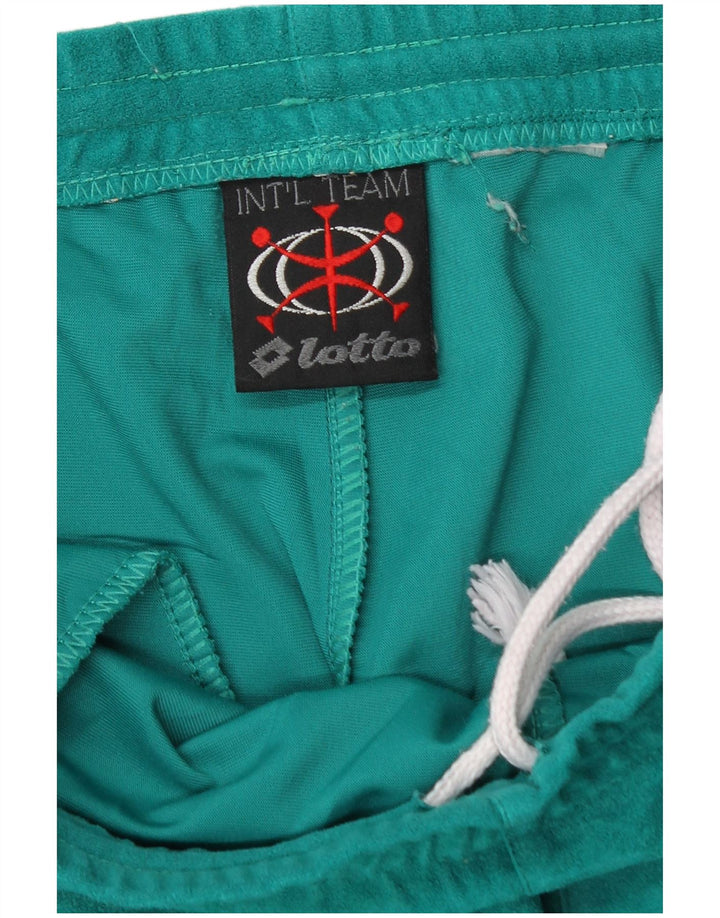 Pantaloni da tuta da uomo LOTTO in pile da jogging medio turchese