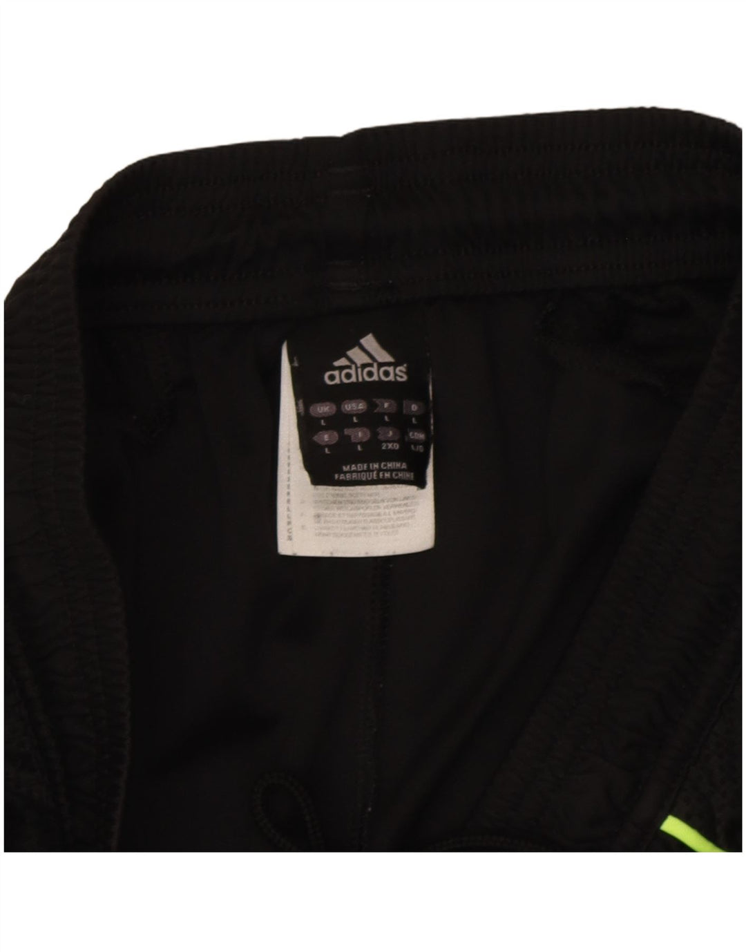 Pantaloncini sportivi Adidas Climacool da uomo grandi in poliestere color block nero