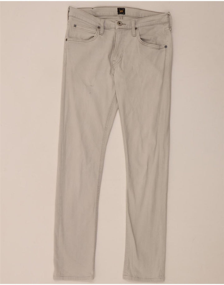 Jeans Lee Luke Slim da donna W29 L30 cotone grigio