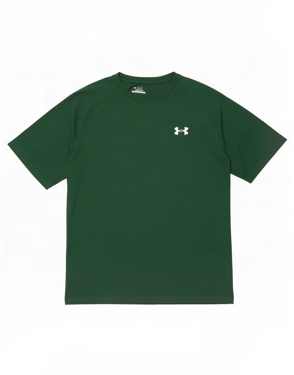 Maglietta Under Armour da uomo Heat Gear Top in poliestere verde medio