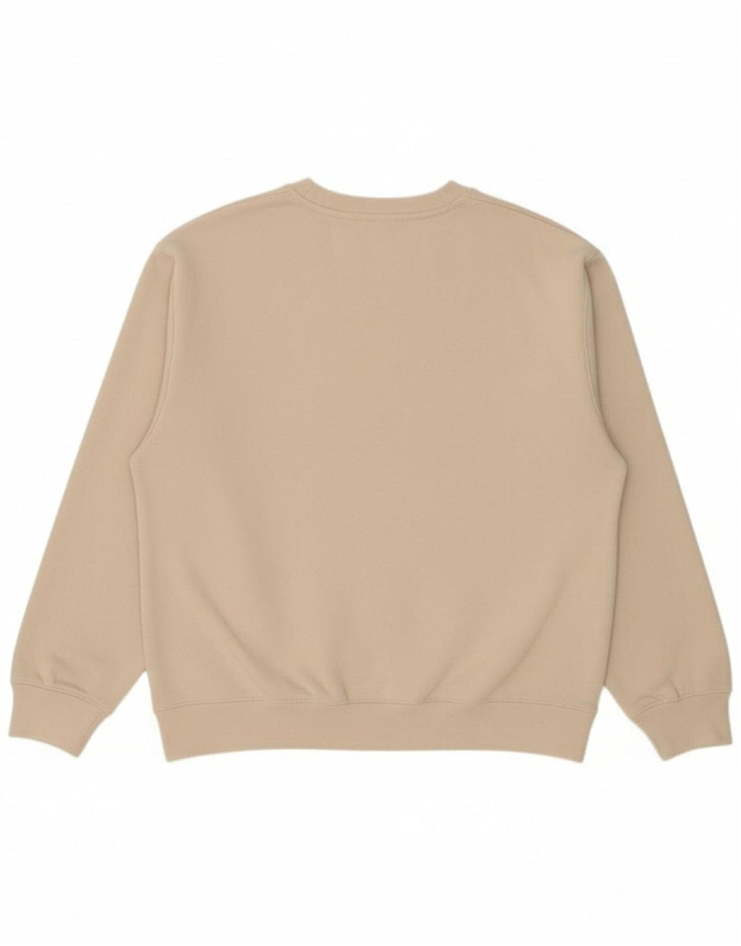 CALVIN KLEIN JEANS Womens Graphic Sweatshirt Jumper US 12 Large Beige