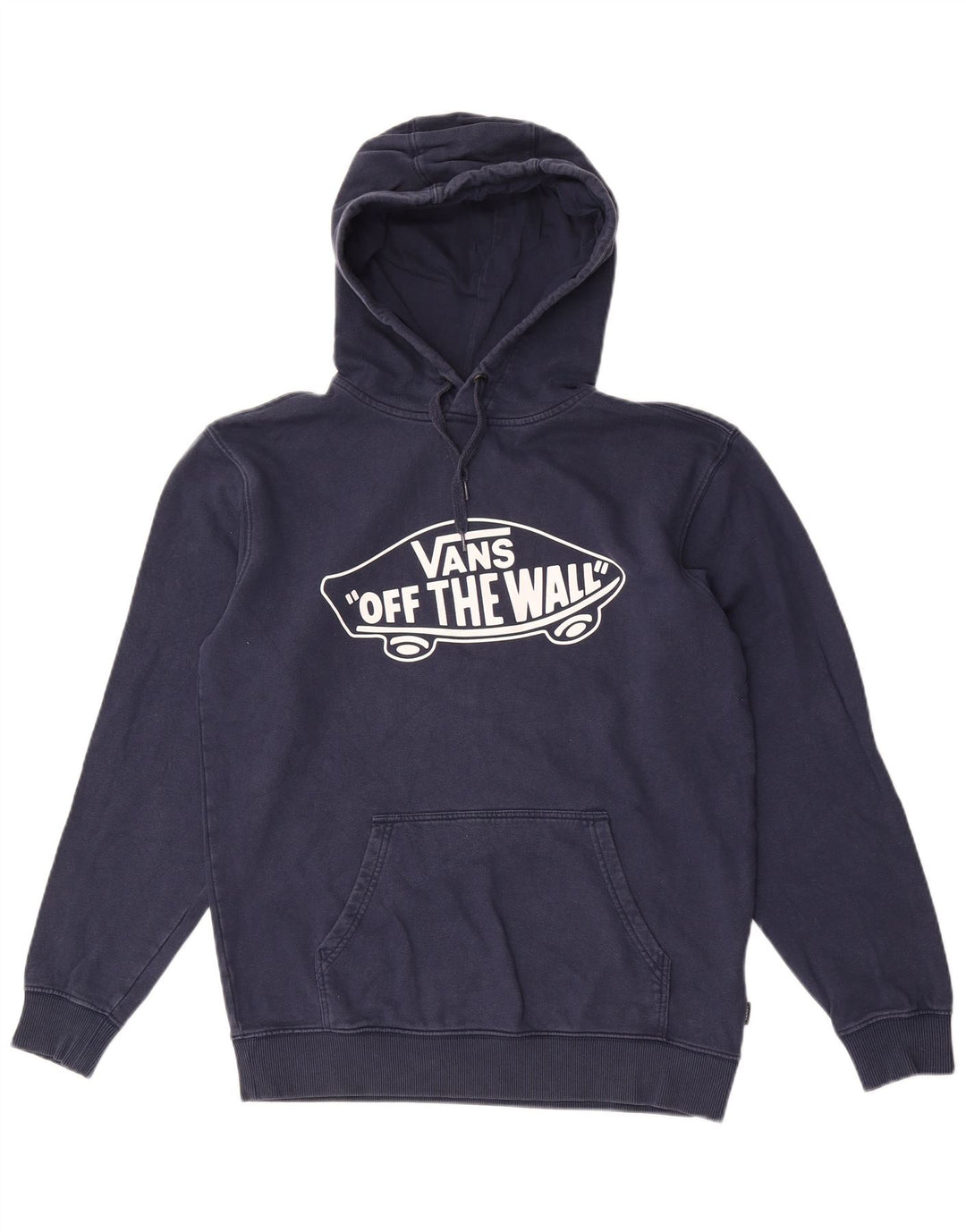 Felpa con cappuccio grafica da uomo Vans Small in cotone blu navy
