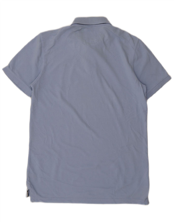 CREW CLOTHING Polo da uomo in cotone blu medio