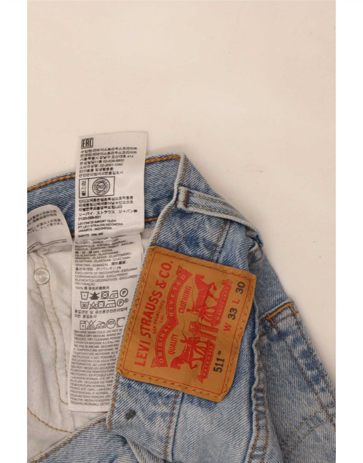 Jeans Levi's Uomo 511 Slim W33 L30 Cotone Blu