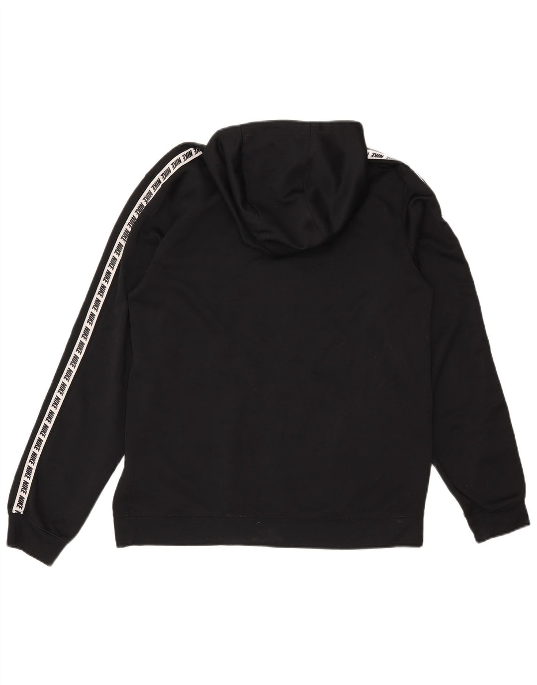 Felpa con cappuccio grafica Nike da uomo, poliestere nero medio