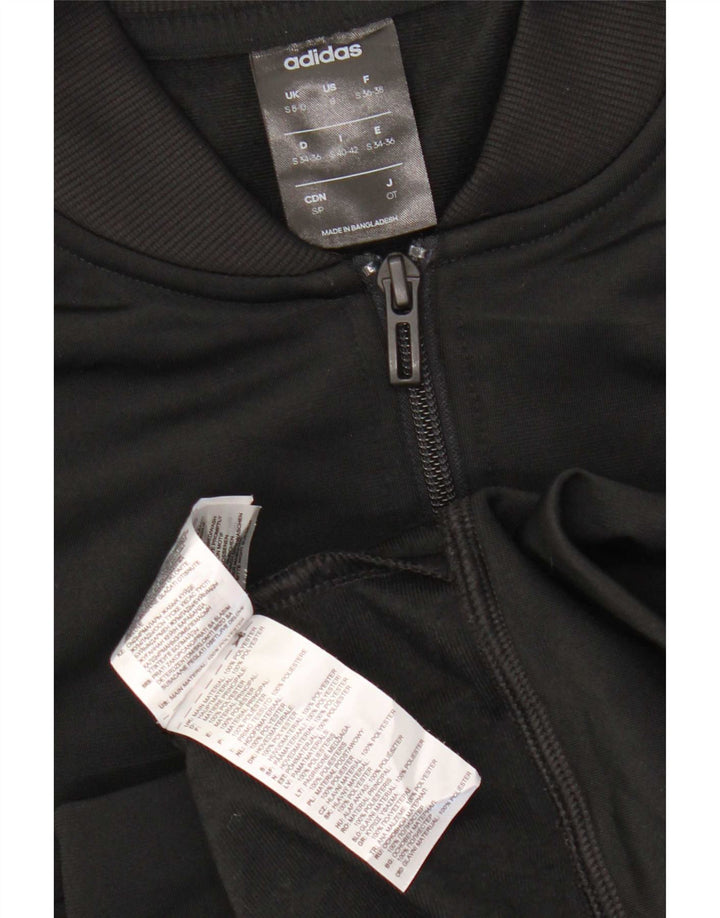 Giacca da tuta da donna Adidas UK 8/10 Small Poliestere nero