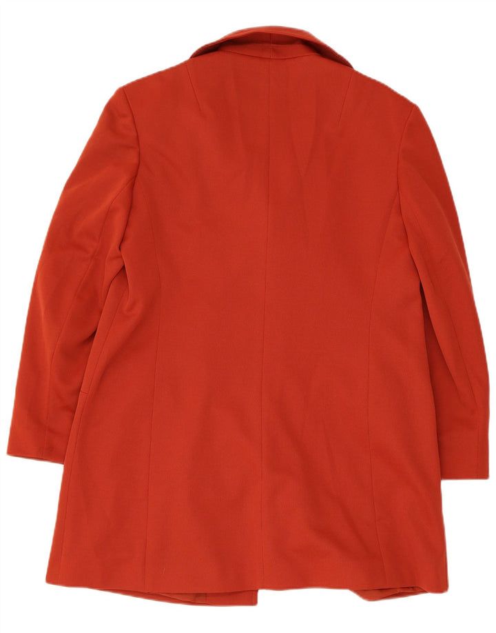 Cappotto vintage da donna UK 12 rosso medio