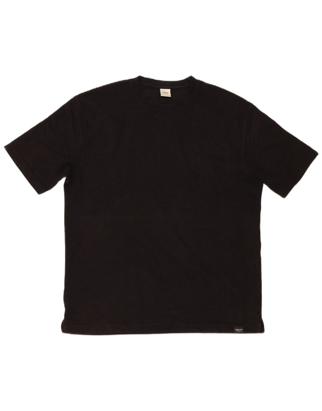 T-shirt Zara da uomo Top XL in cotone nero