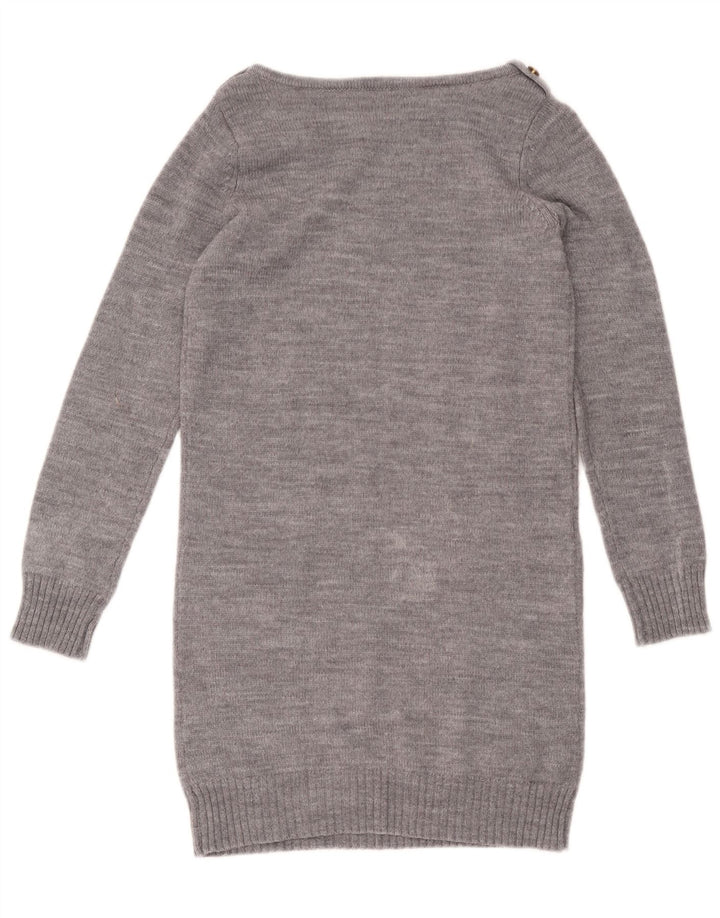 Abito maglione da donna Oasis UK 10 Small Lana screziata grigia