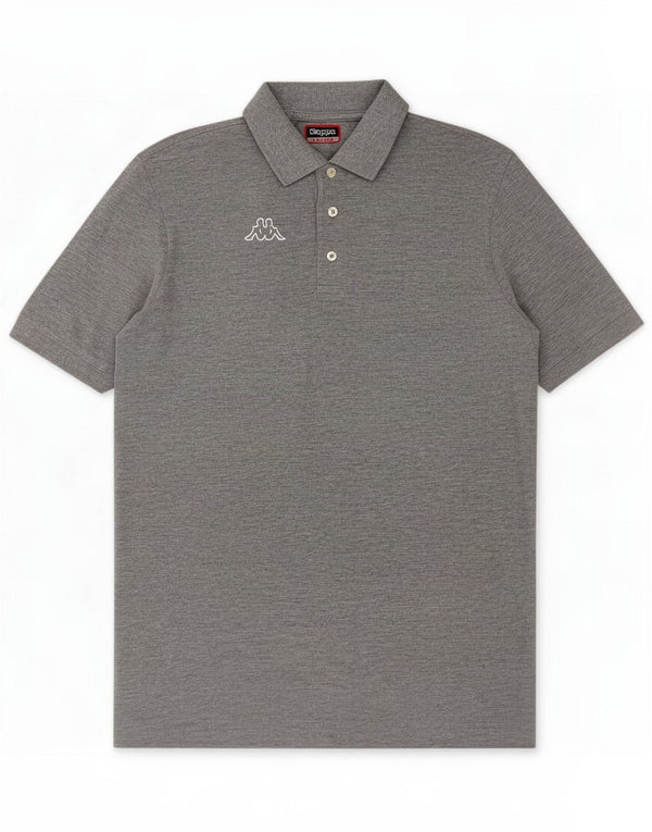 Polo Kappa da uomo XL grigia screziata
