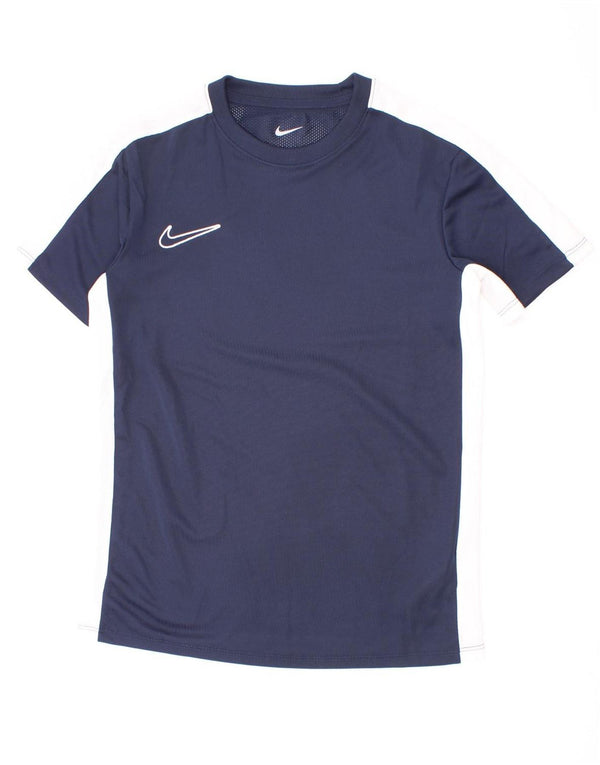 T-shirt da ragazzo Nike Dri Fit Top 10-11 anni color block blu navy medio