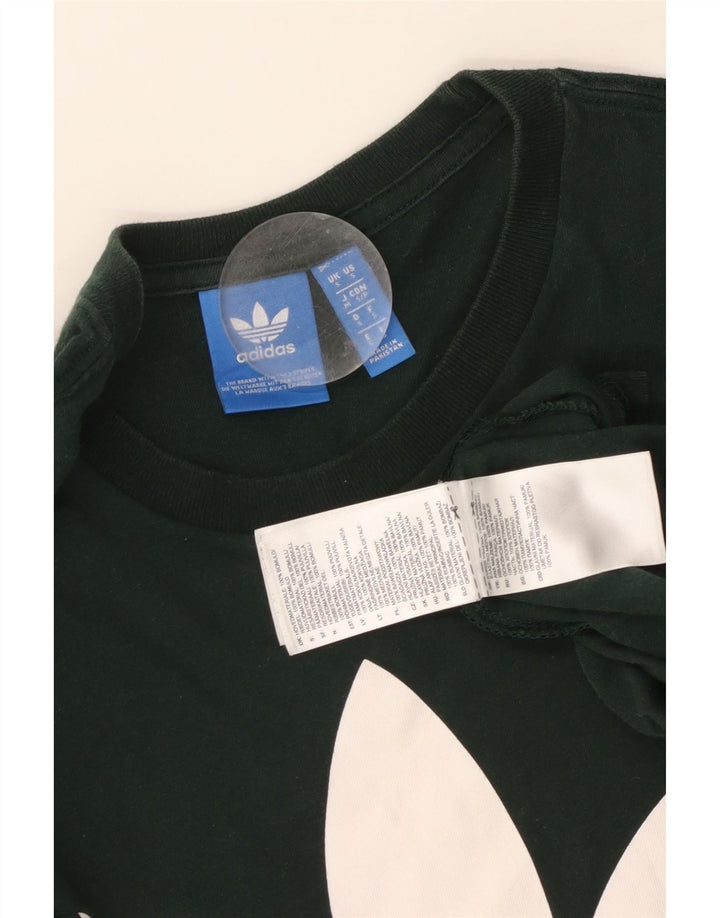 T-shirt grafica da uomo ADIDAS Top piccola in cotone verde