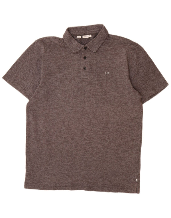 CALVIN KLEIN Polo Uomo Cotone Grigio Medio