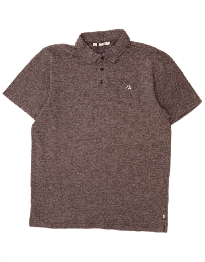 CALVIN KLEIN Polo Uomo Cotone Grigio Medio