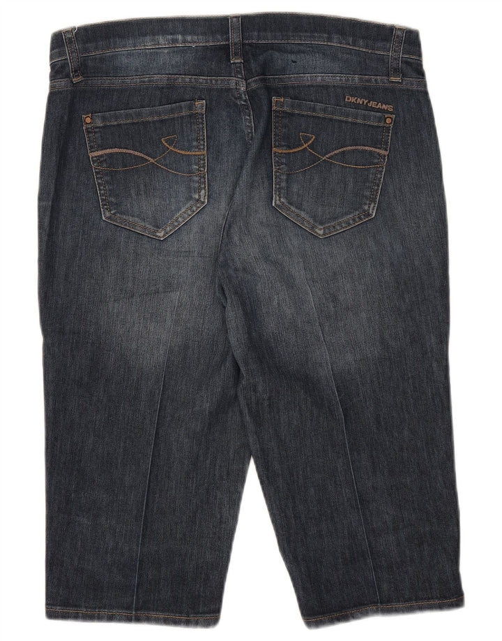 Pantaloncini di jeans Bermuda da donna Dkny US 8 medi W32 cotone blu navy