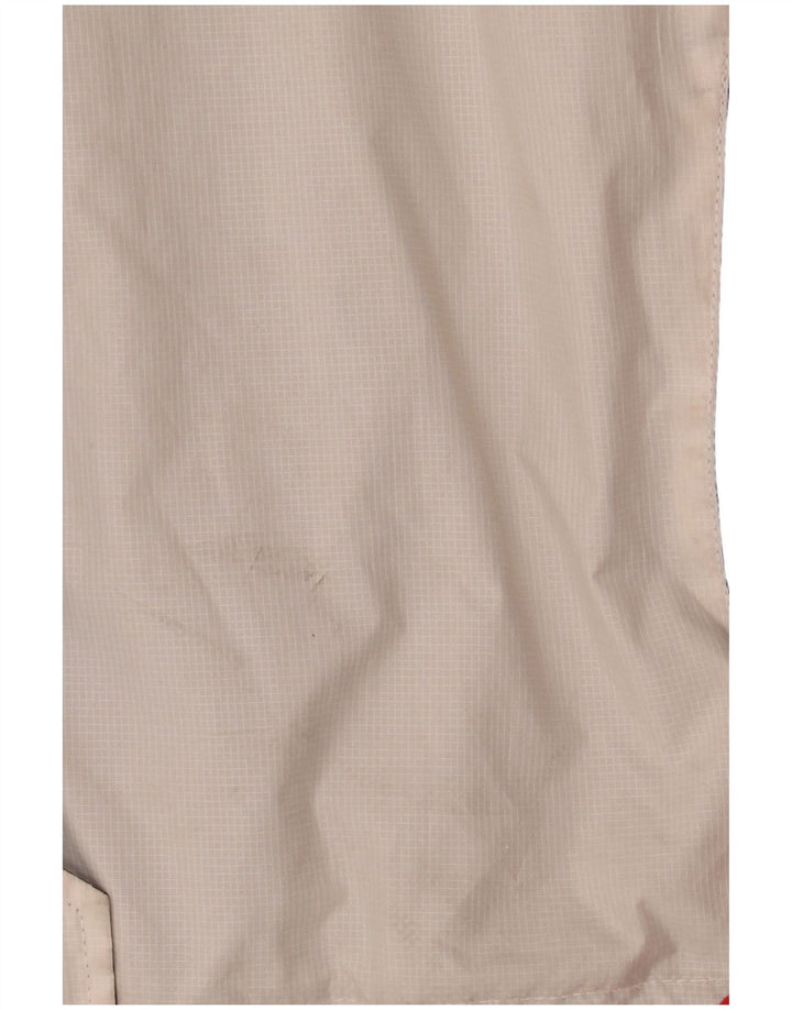 Giacca a vento con cappuccio da donna Weird Fish UK 14 Large White Colourblock