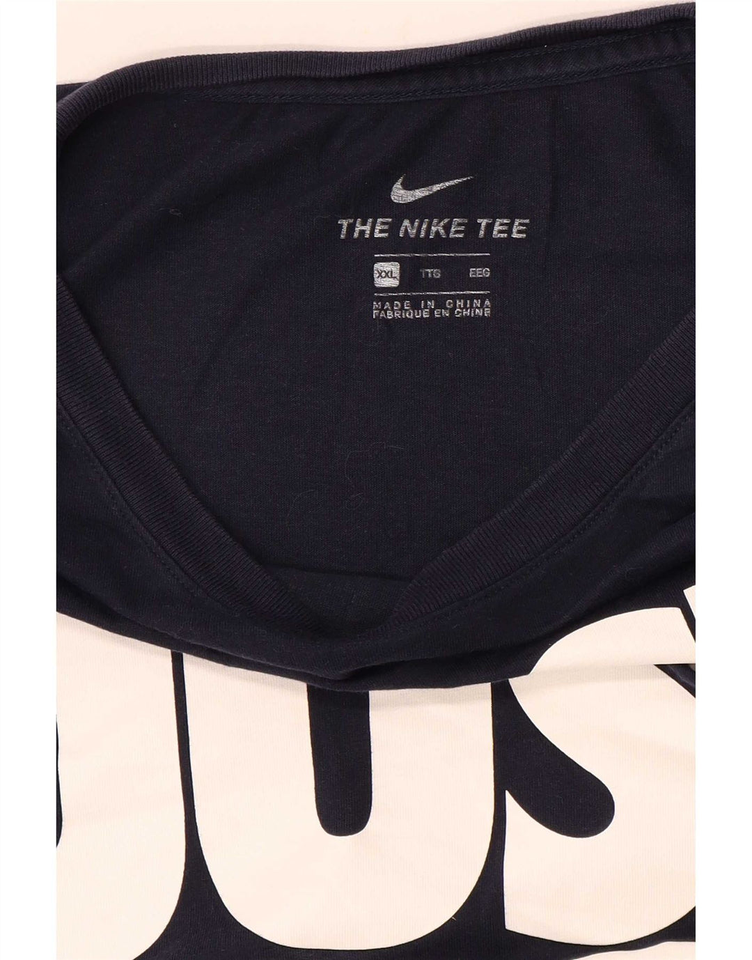 T-shirt grafica da uomo Nike manica lunga 2XL blu navy
