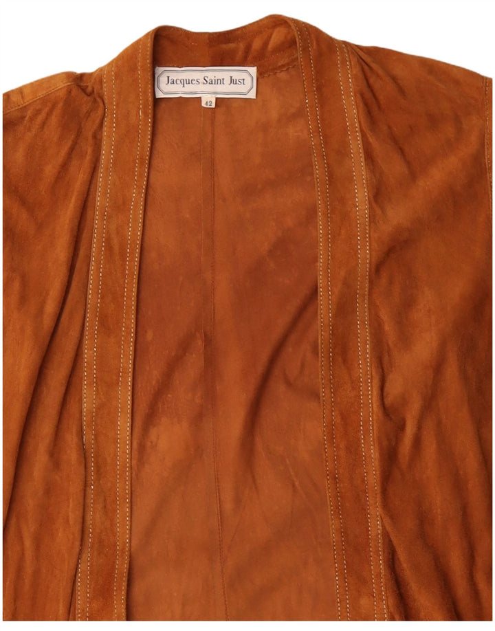 JACQUES SAINT JUST Top cardigan lungo da donna EU 42 Large Beige