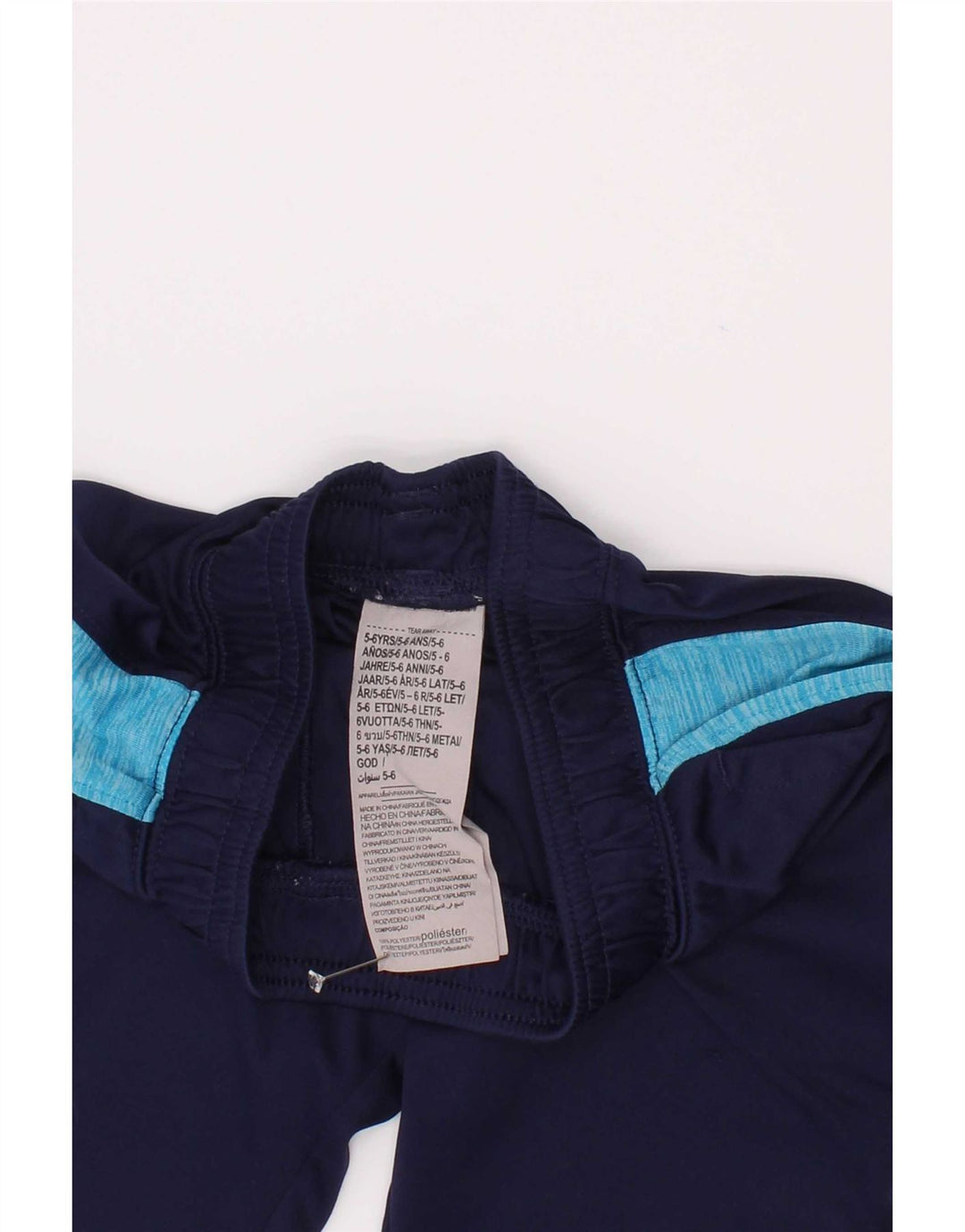 Pantaloncini sportivi da ragazzo Under Armour 5-6 anni in poliestere color block blu navy