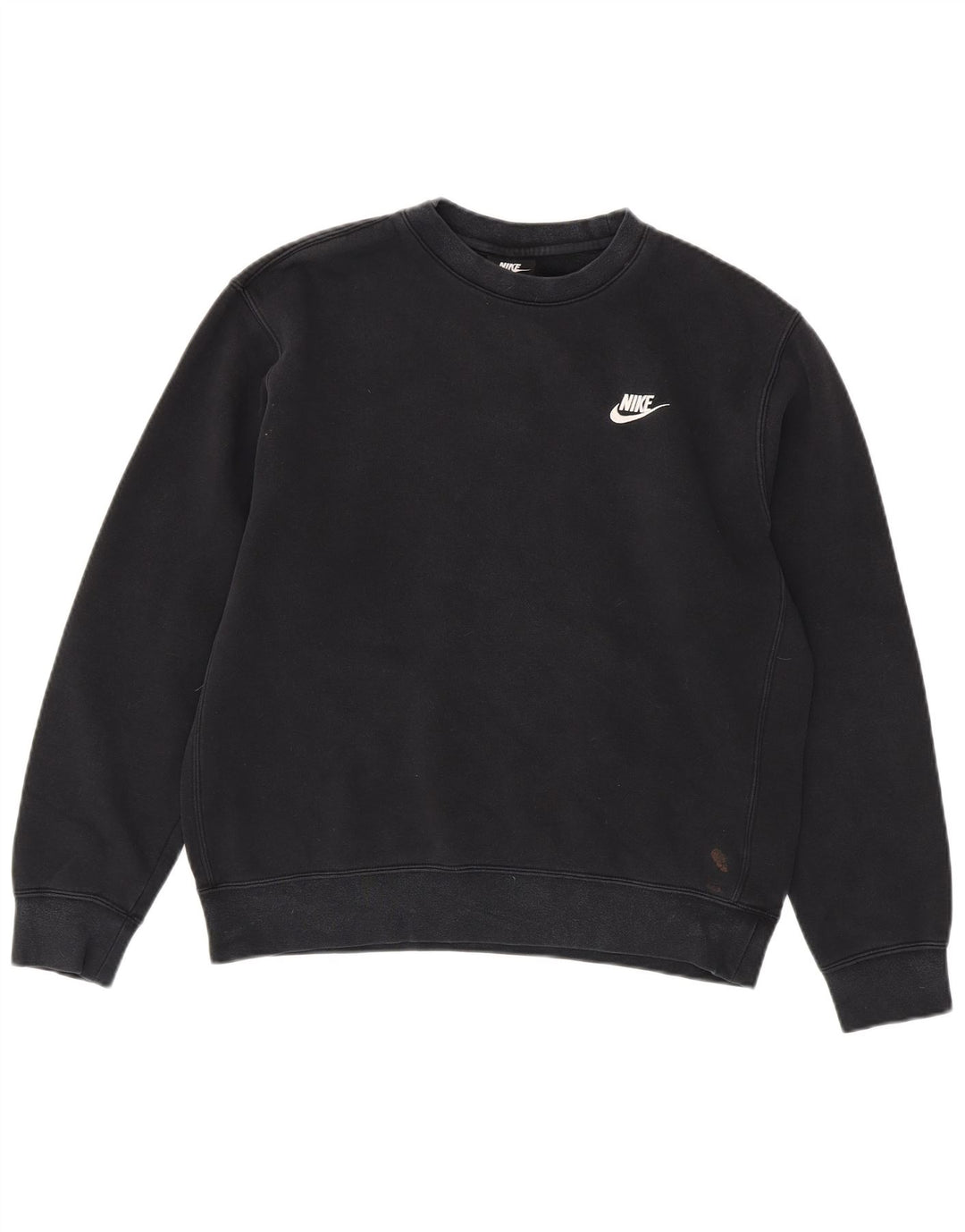 NIKE Felpa da Uomo Maglione Medio Nero in Cotone