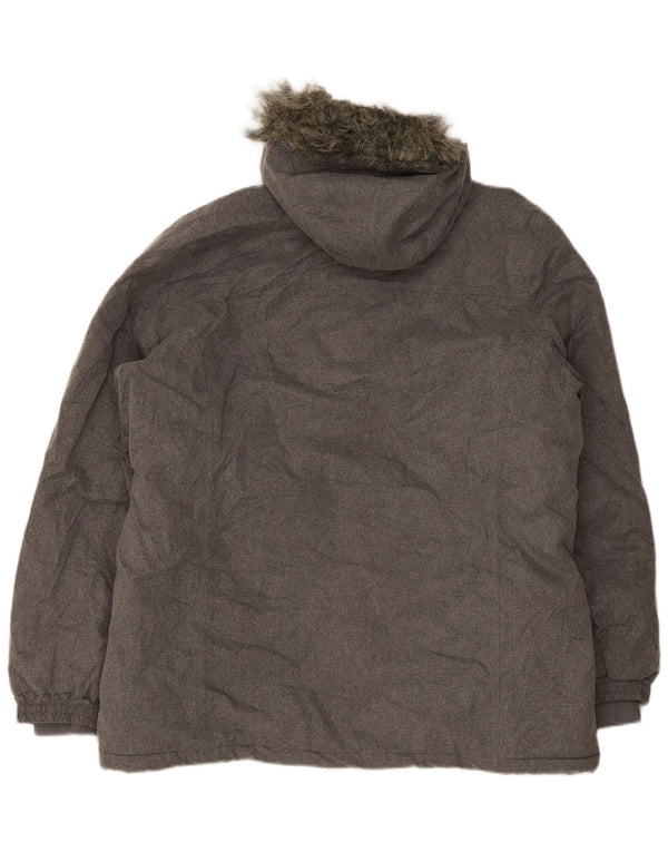 Giacca a vento con cappuccio da donna Mountain Warehouse UK 20 2XL Grigio