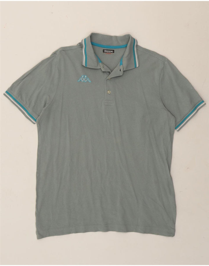 Polo Kappa Uomo Large in Cotone Grigio