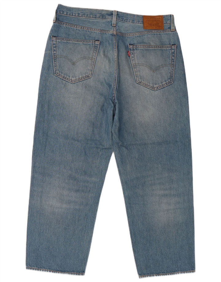 Jeans larghi tagliati da uomo Levi's W32 L26 cotone blu