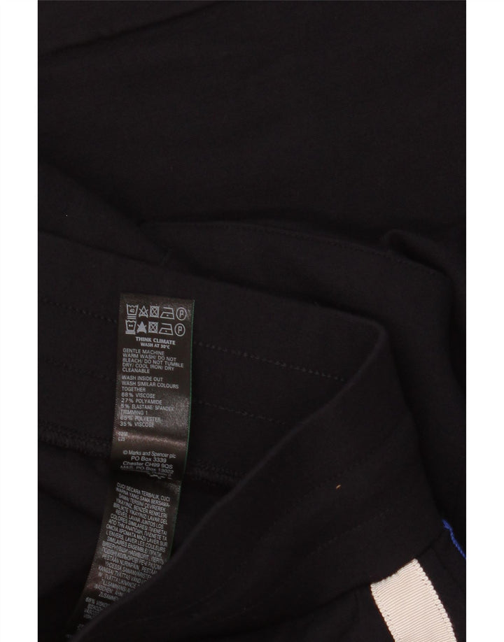 Pantaloni da tuta da donna Marks & Spencer UK 10 Small Blu Navy Colorblock