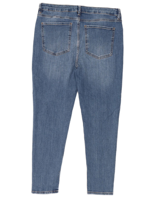 Jeans skinny Marks & Spencer da donna The Ivy Crop UK 16 Large W32 L25 Blu