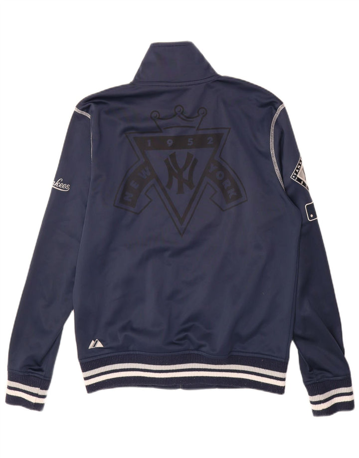 MAJESTIC Giacca da tuta da uomo dei New York Yankees piccola blu navy