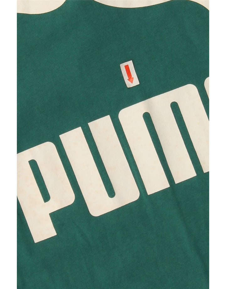 PUMA Womens Graphic T-Shirt Top UK 16 Large Green