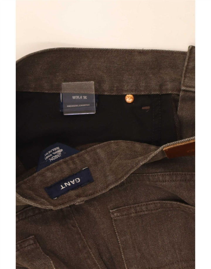 Jeans dritti da uomo Gant W35 L29 cotone marrone