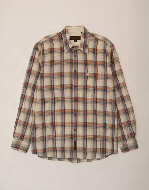 Camicia da uomo Timberland XL a quadri beige