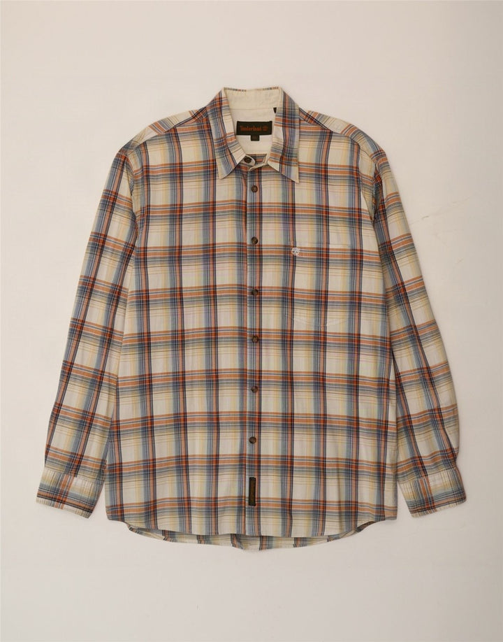 Camicia da uomo Timberland XL a quadri beige