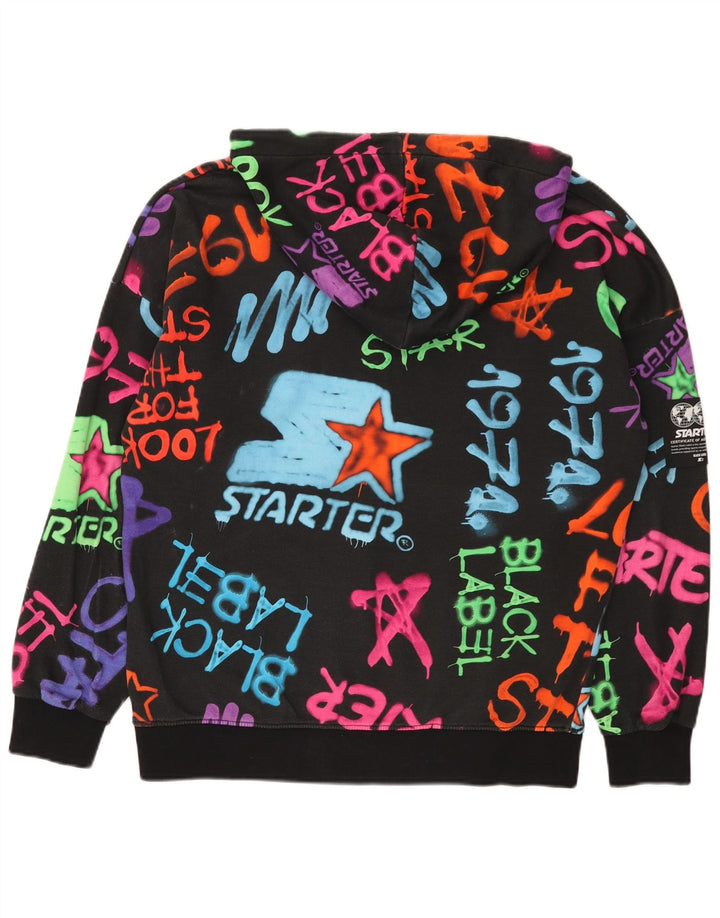 Maglione con cappuccio grafico da uomo Starter, cotone medio multicolore