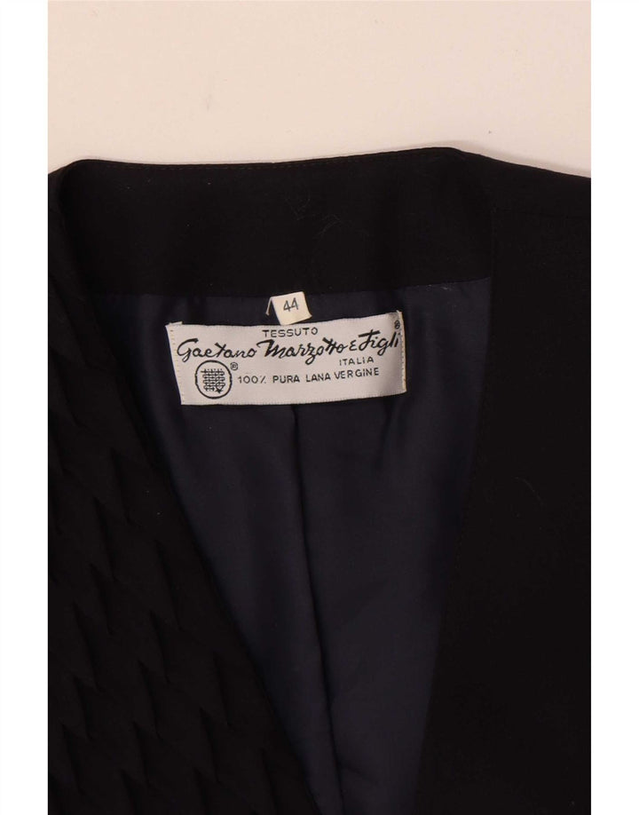Giacca Blazer Doppiopetto Donna Marzotto IT 44 Medio Blu Navy
