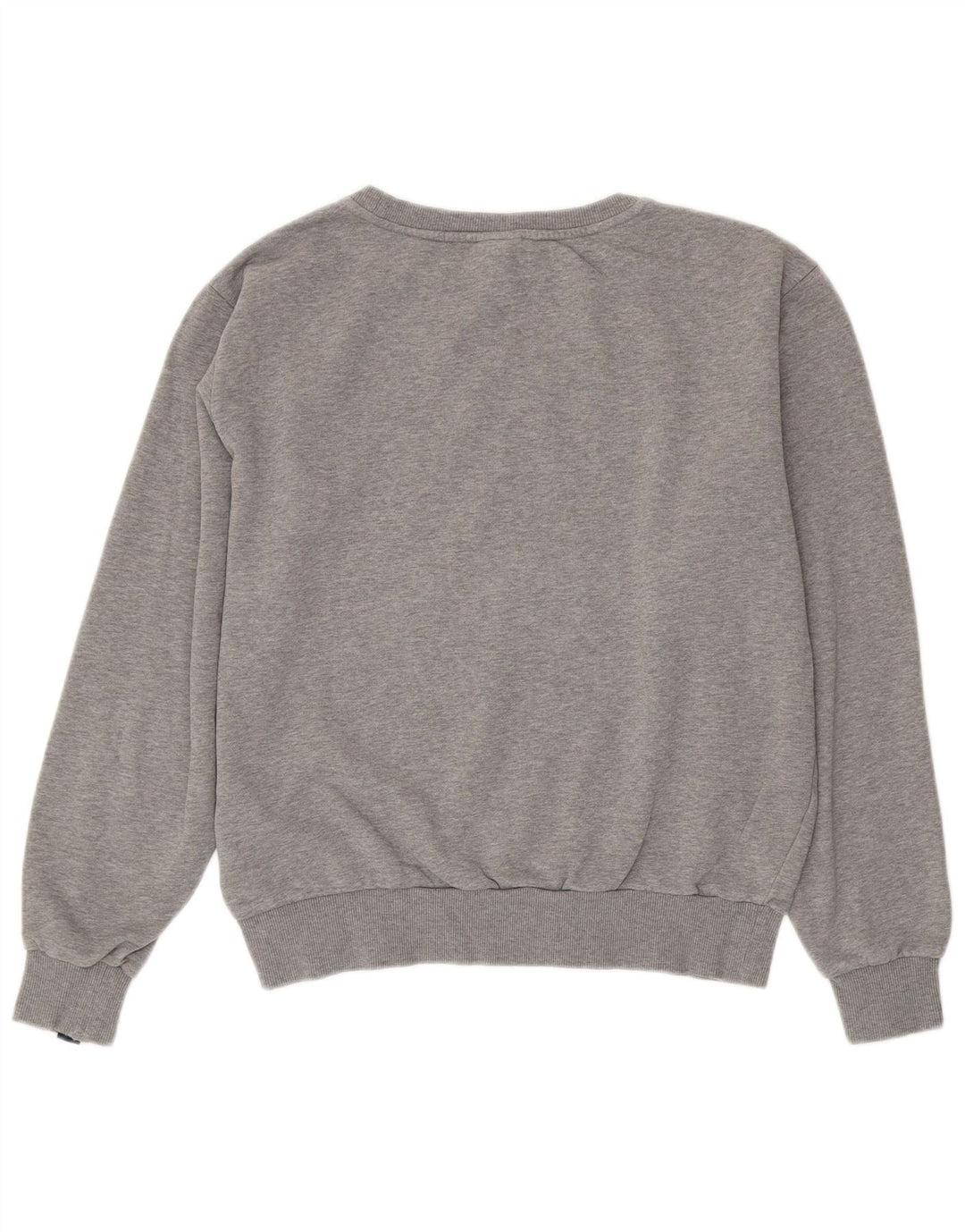 Felpa oversize da donna Ellesse, maglione UK 14, grande poliestere grigio