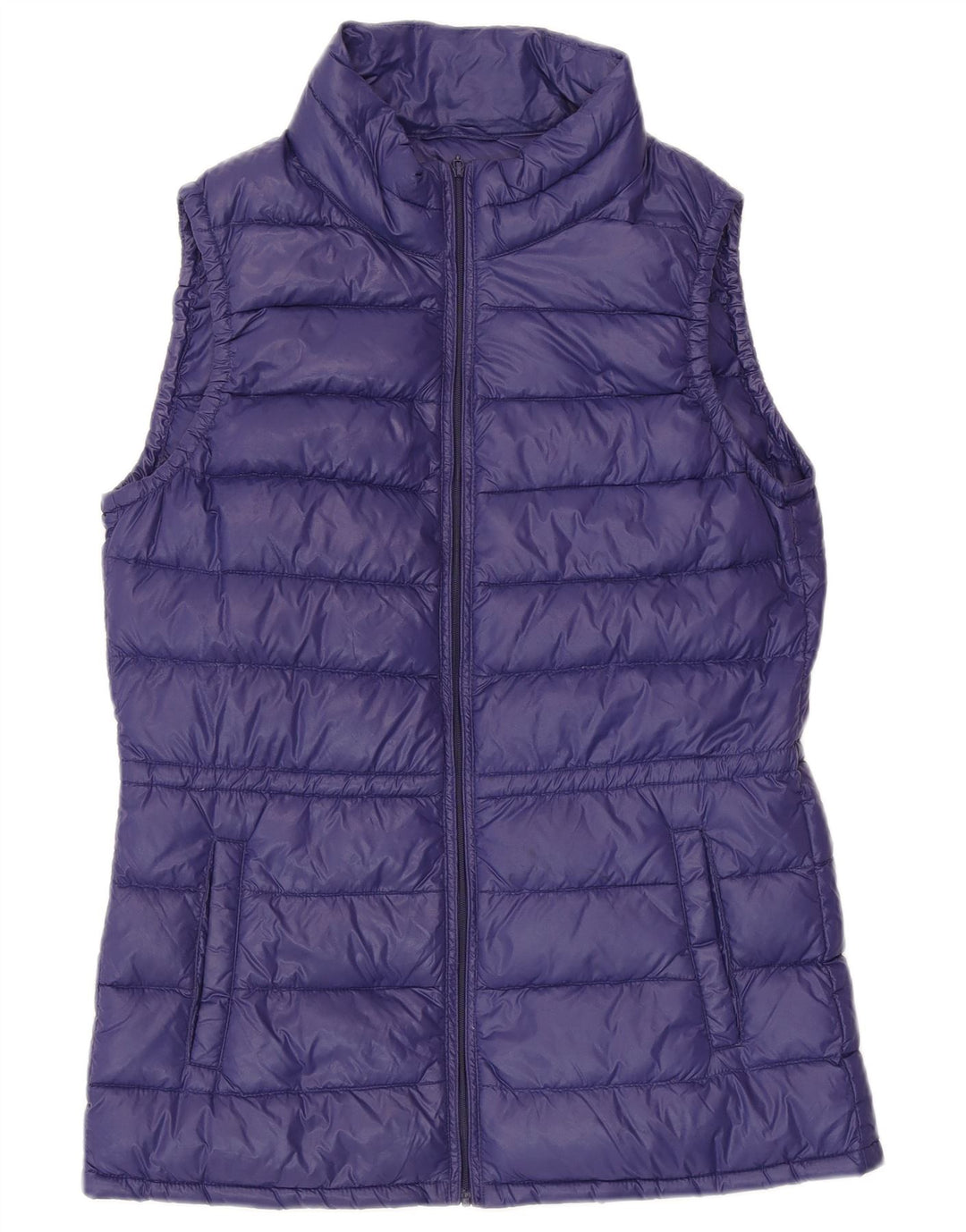 Gilet imbottito da donna BENETTON UK 10 piccolo viola in poliammide