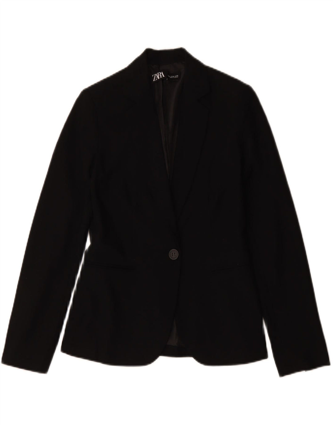Giacca blazer a 1 bottone da donna Zara EU 34 2XS poliestere nero