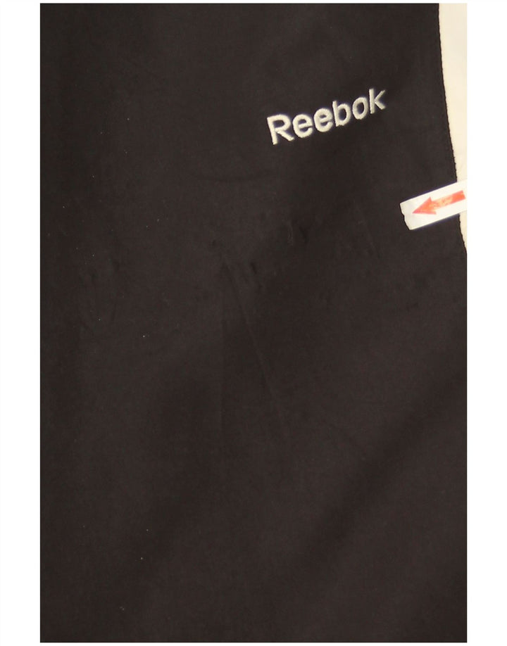 Pantaloni da tuta Reebok da uomo XL in poliestere color block nero